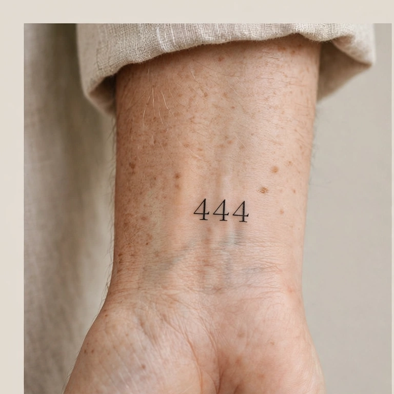 444 Tattoo Meaning: Angel Number Protection, Designs, Placements & Cost